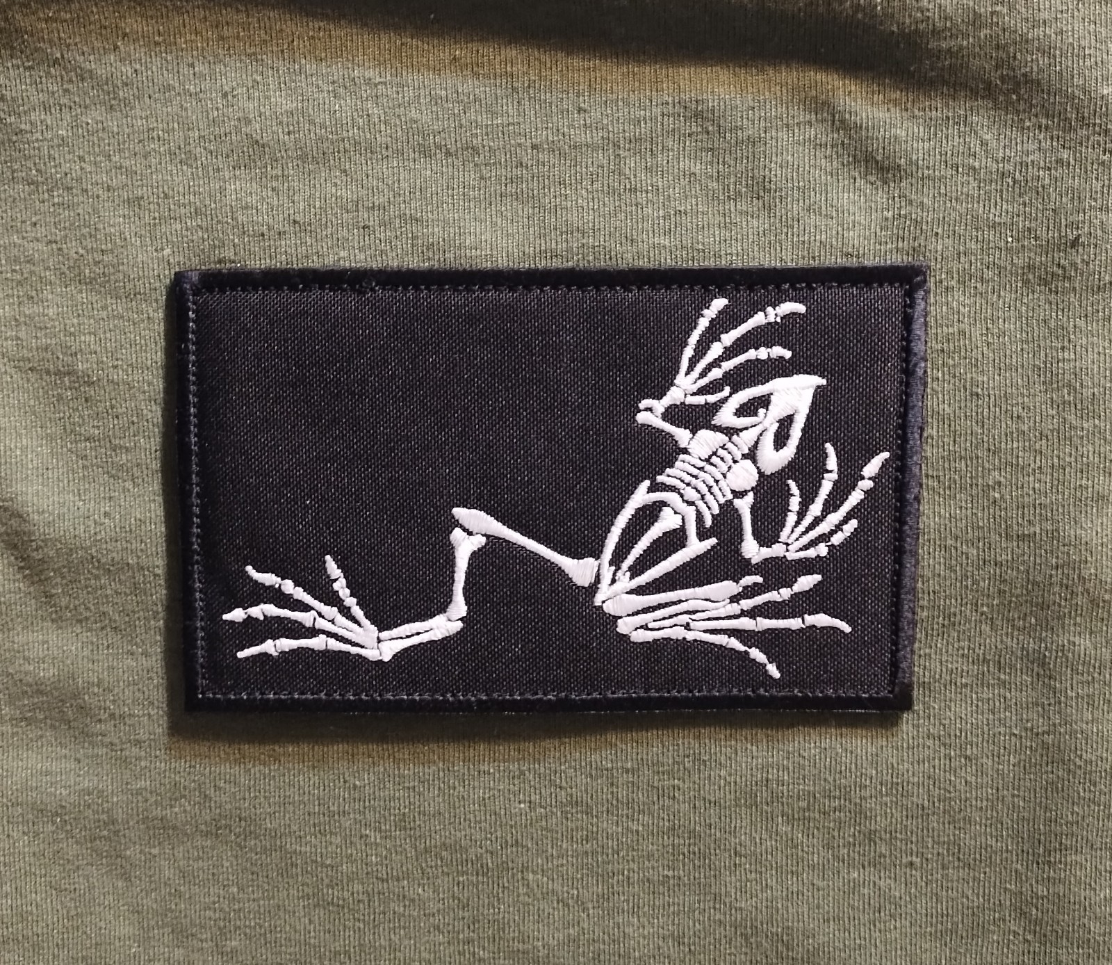 NSW SEAL Team "Bonefrog" large patch "Glo" Passive Light Absorbing Non tactical