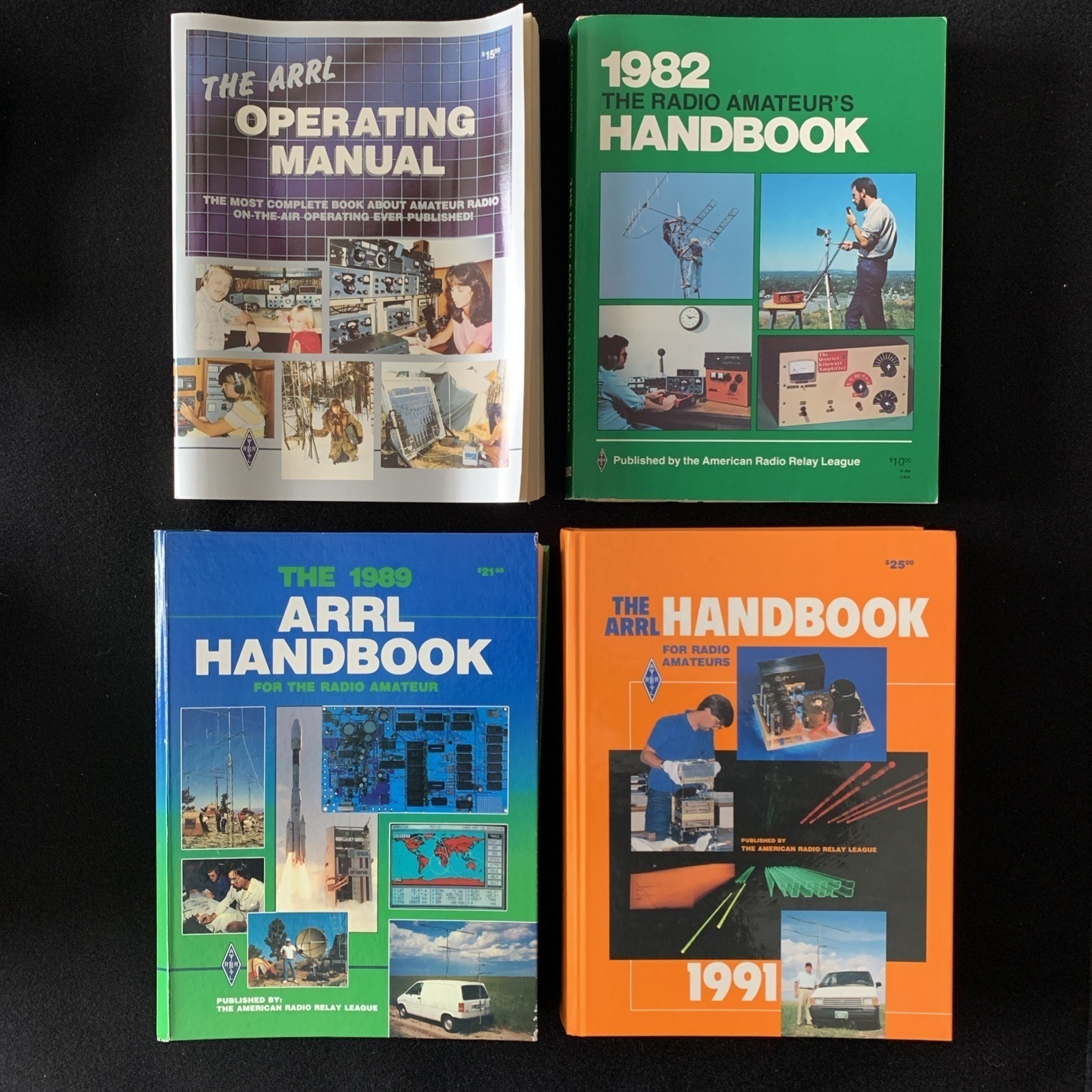 The ARRL Operating Manuel & Handbook for the Radio Amateurs Set of 4 1982-1991