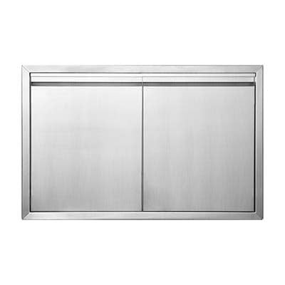 JIE JIN BBQ Access Door 30" W X 21" H Outdoor Kitchen Doors Double Doors Thic...