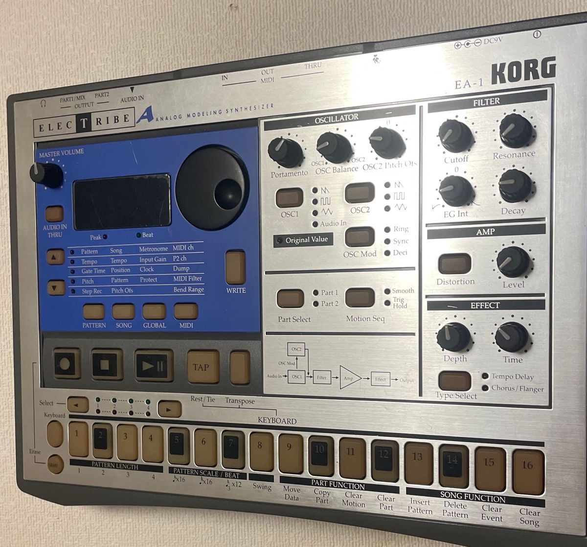 KORG EA-1 Electribe Analog Modeling Synthesizer Silver #0001