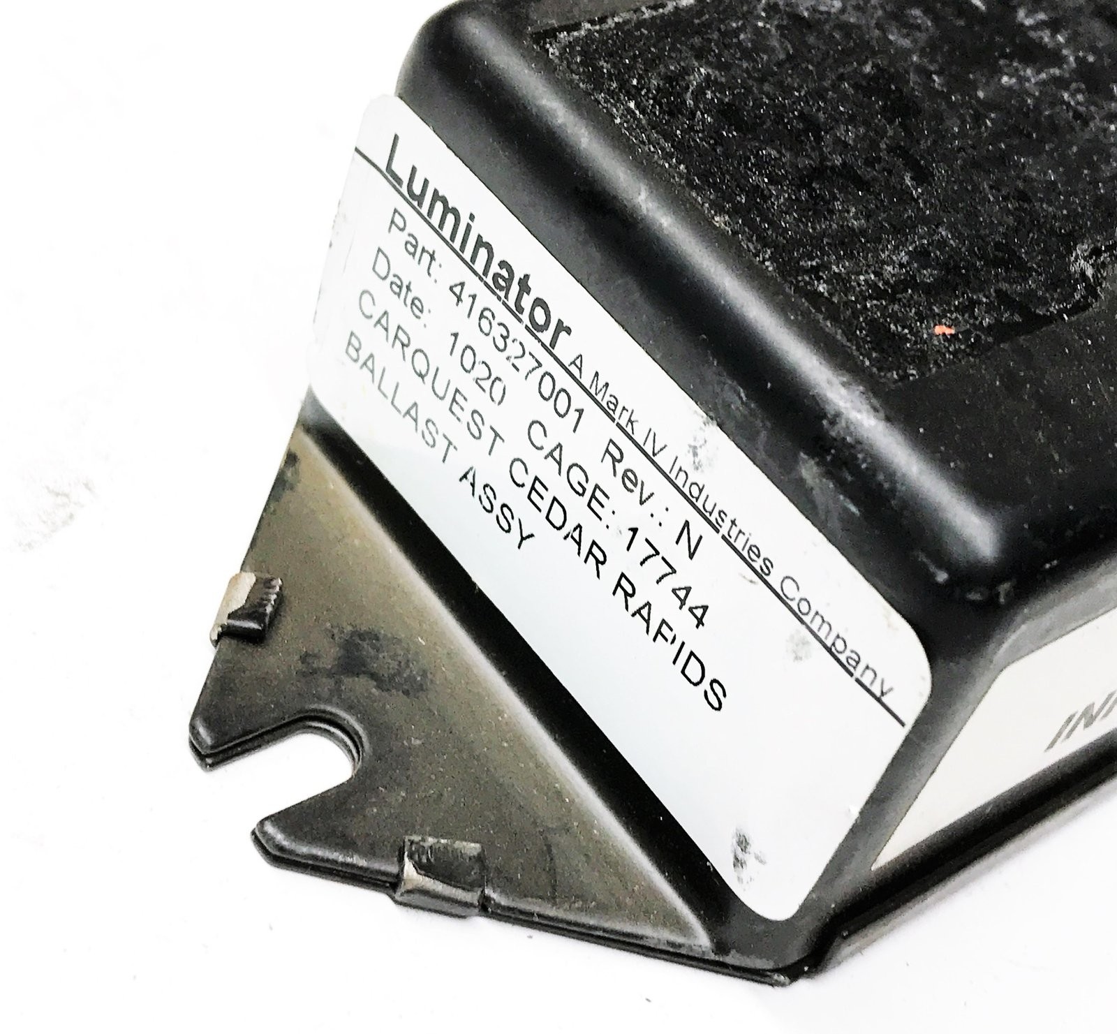 Mark IV "Luminator" Ballast Assembly 416327001