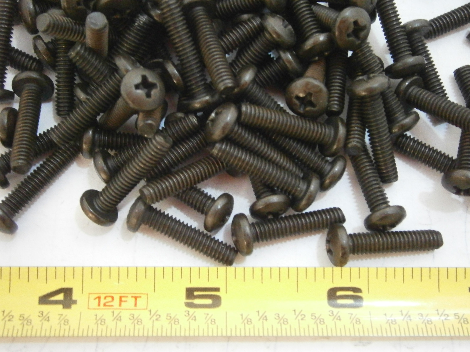 Machine Screw 8/32 x 3/4 Phillips Pan Head Stainless Steel Black Lot of 25 #2522