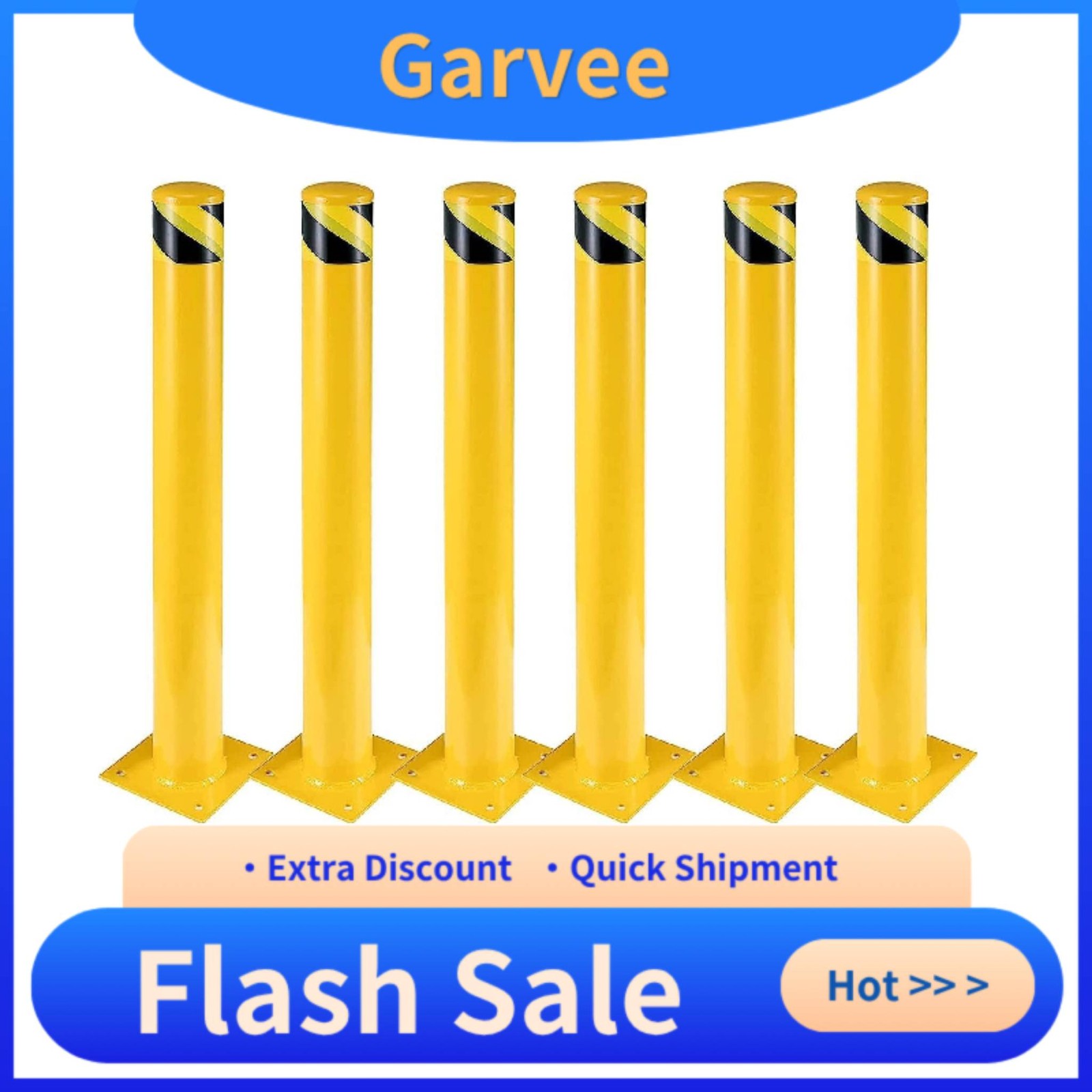 24 Anchor Bolts Deliver Reliable Ground Installation For This Safety Bollard, 6‑