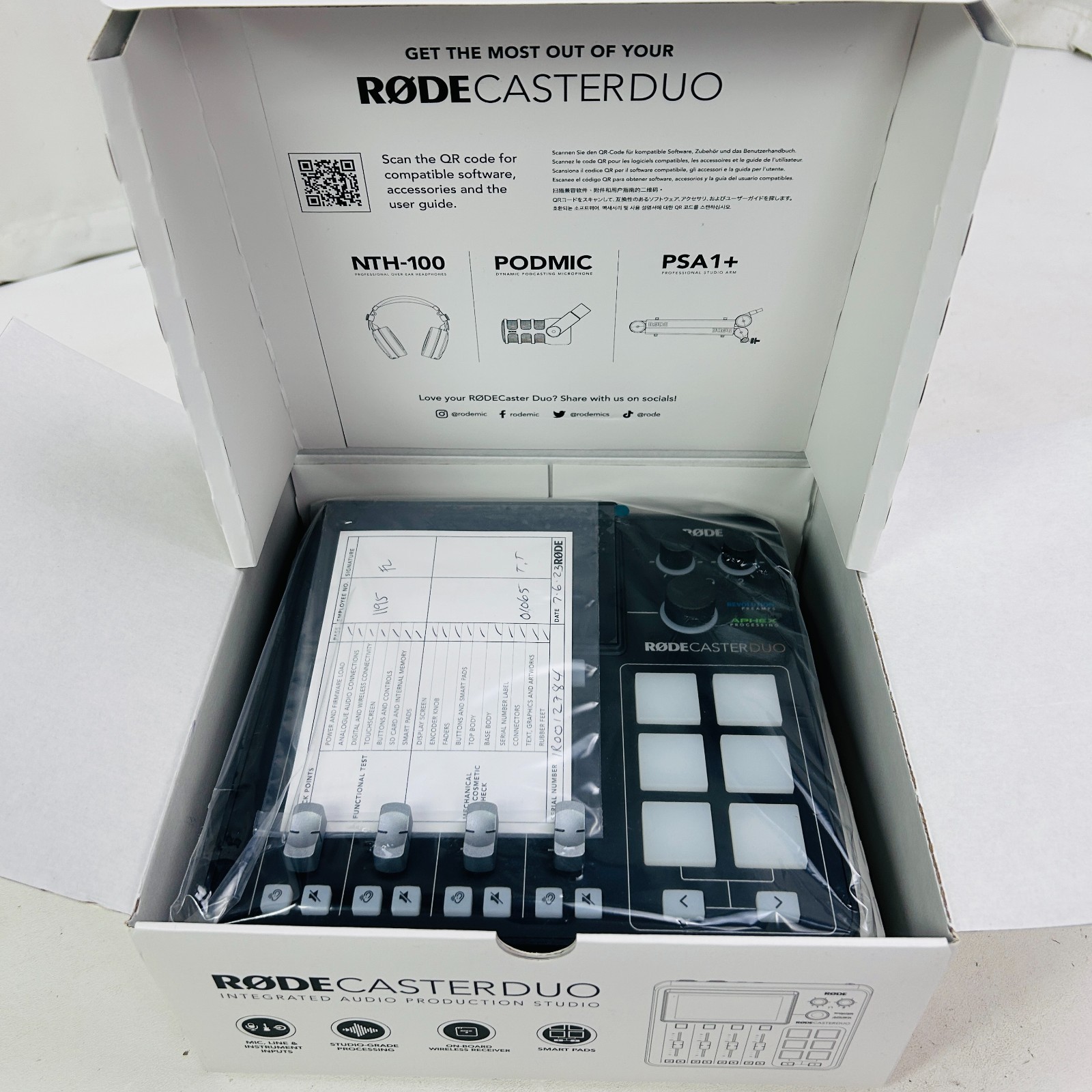 Rode RODECaster Duo Integrated Audio Production Studio - Black (RCDUO)