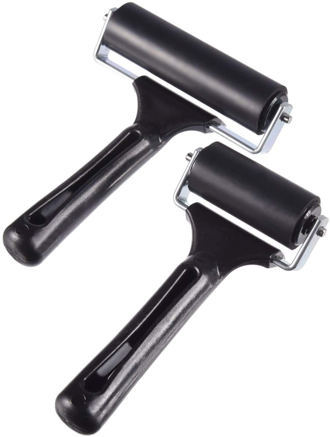 Ink Application Brayer Rollers - 4" and 2.2" - 2Pcs