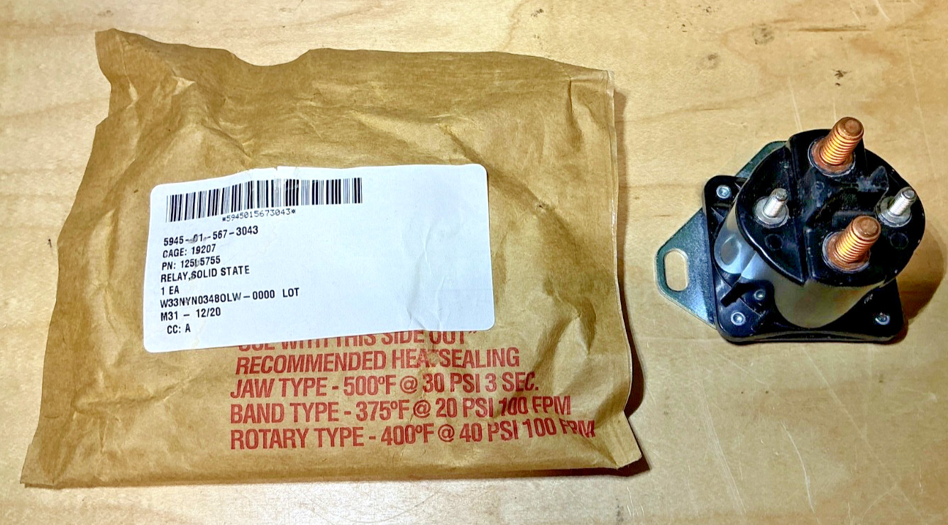 AMETEK Solid State Relay, NSN 5945-01-567-3043 PN 12505755