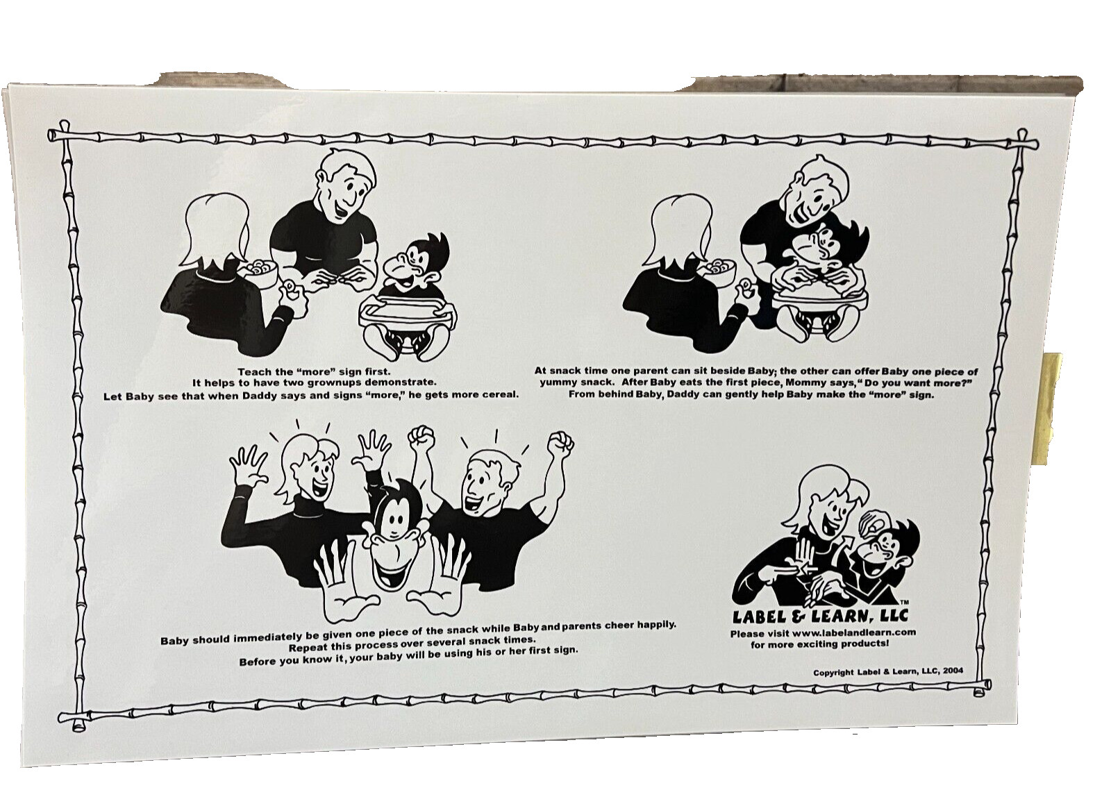 Label & Learn ZOO/PARK (2) /BASIC Educational Placemat (New)