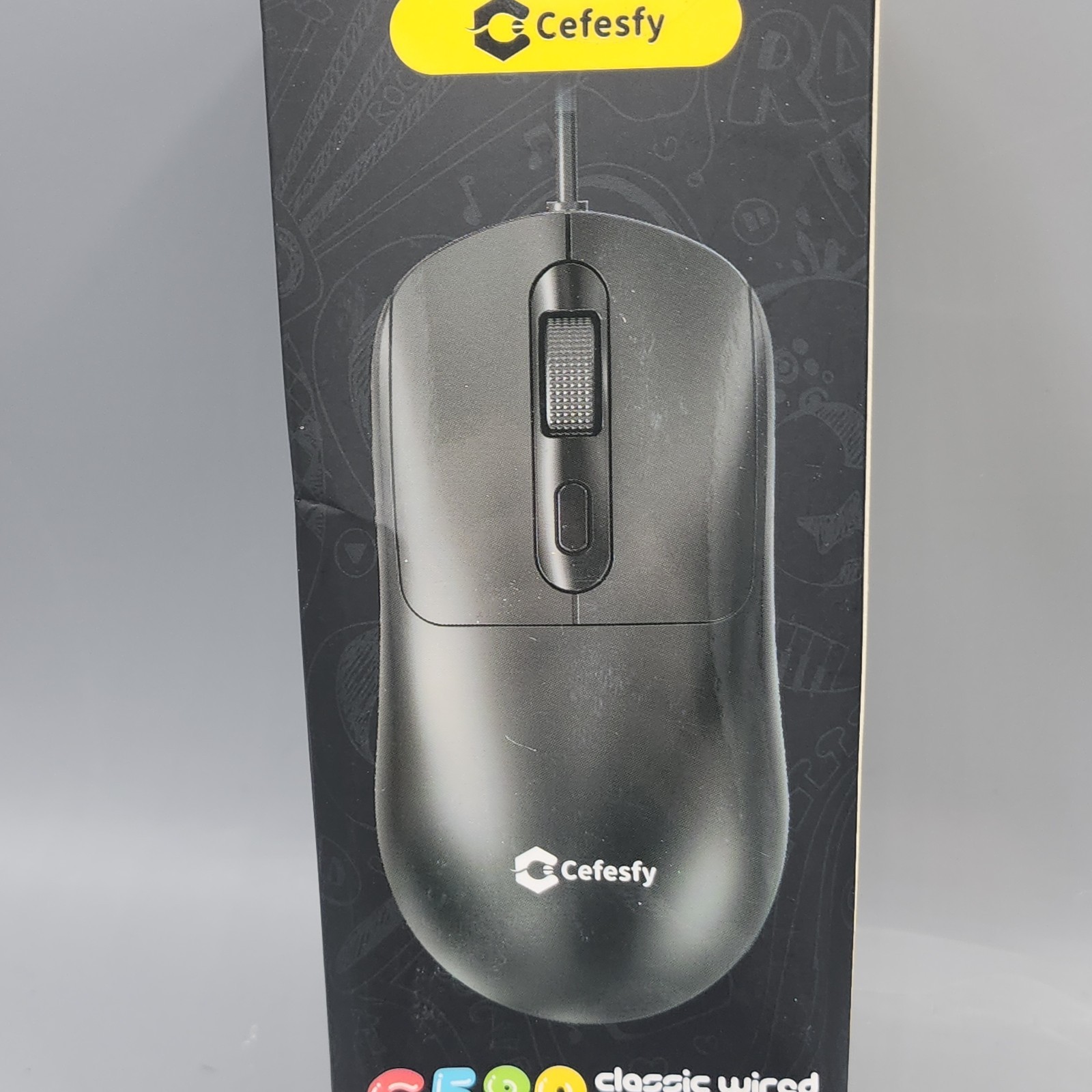 Mouse Cefesfy G580 White Wired Mouse New Open Box