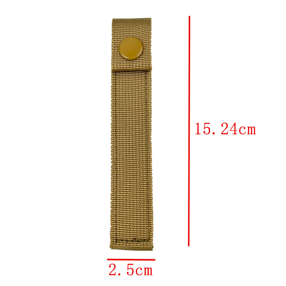 8PCS 6" MOD MOLLE PALS Modular Web Gear Replacement Tie Straps Brown