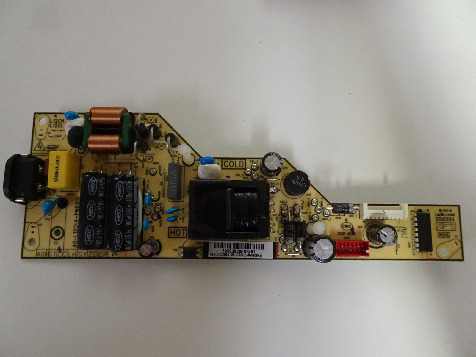 TCL 43S434 Power Supply (40-L12CH4-PWD1CG) 08-L12CLJ1-PW200AA