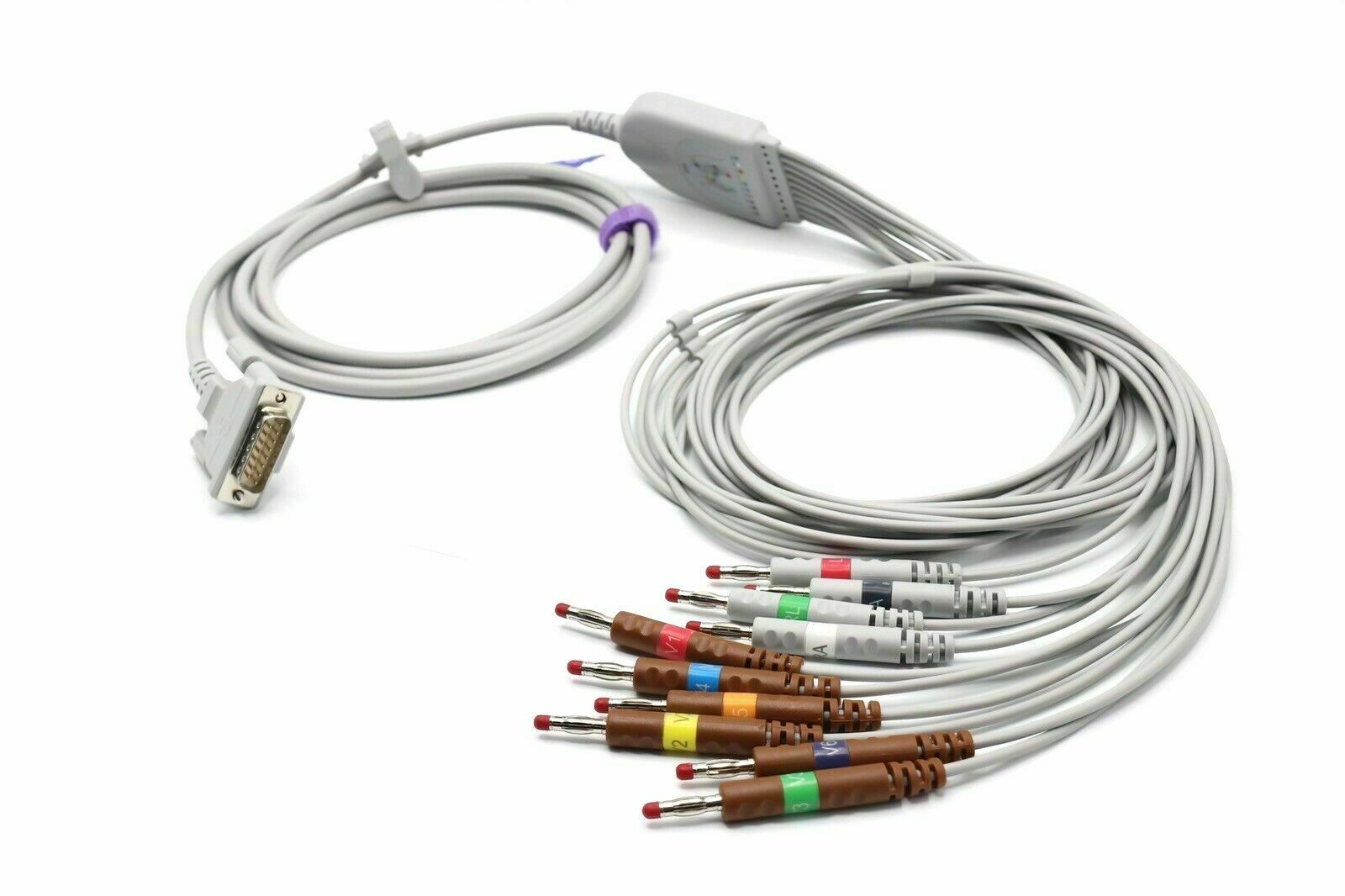 BTL 15 pin 10 Leads Banana EKG Cable Compatible - Same Day Shipping