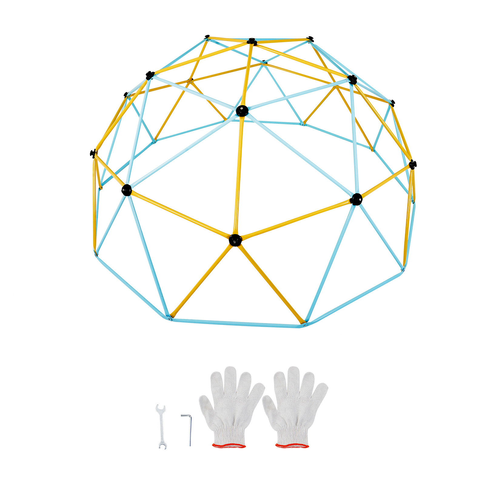 Uimoso Climbing Dome 10FT Geometric Dome Climber Jungle Gym for Kids 3-10 Years