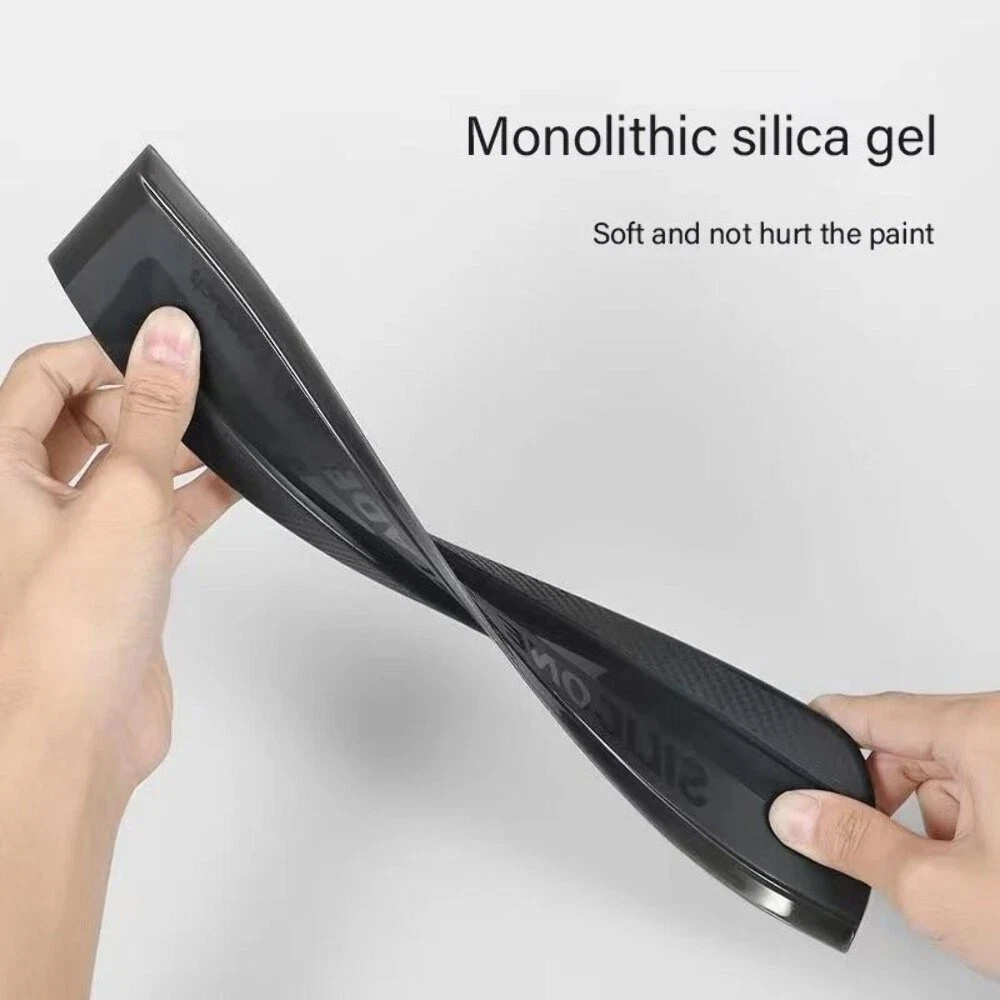 Non-Scratch Soft Silicone Car Squeegee – Window Water Wiper & Drying Tool