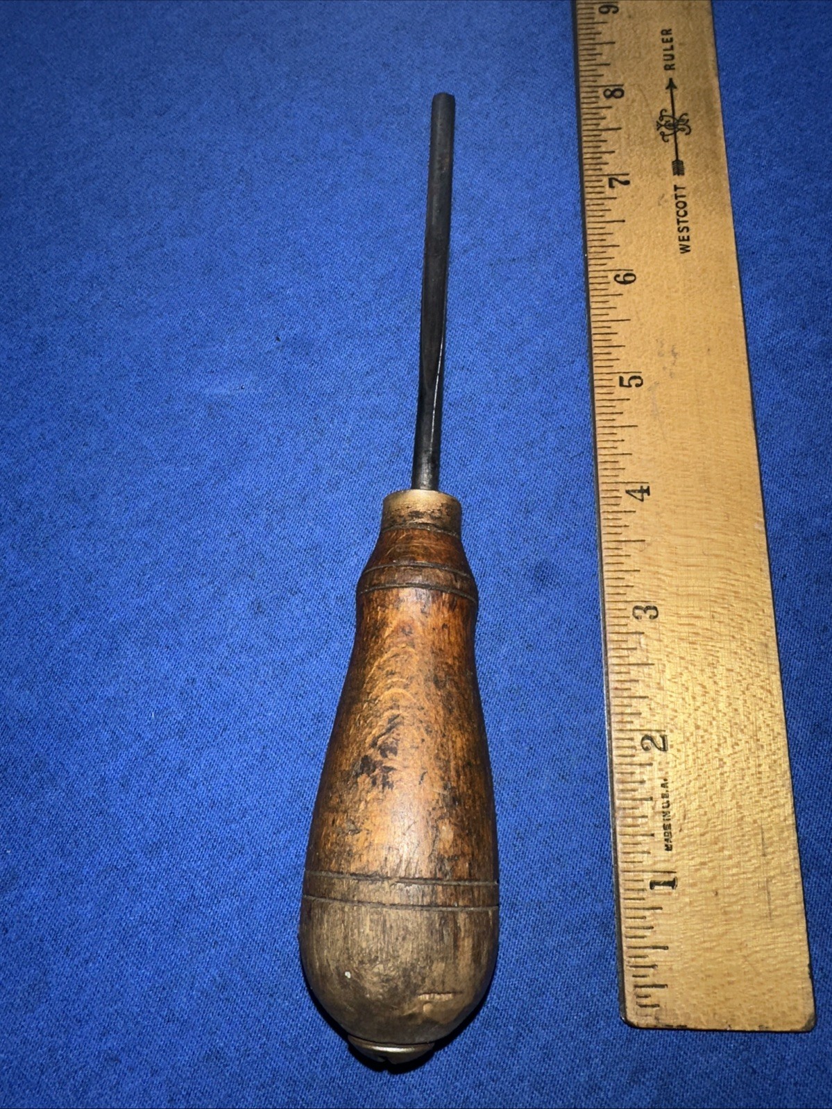 Woodworking Gouge Tool Wood Handle Thin Blade