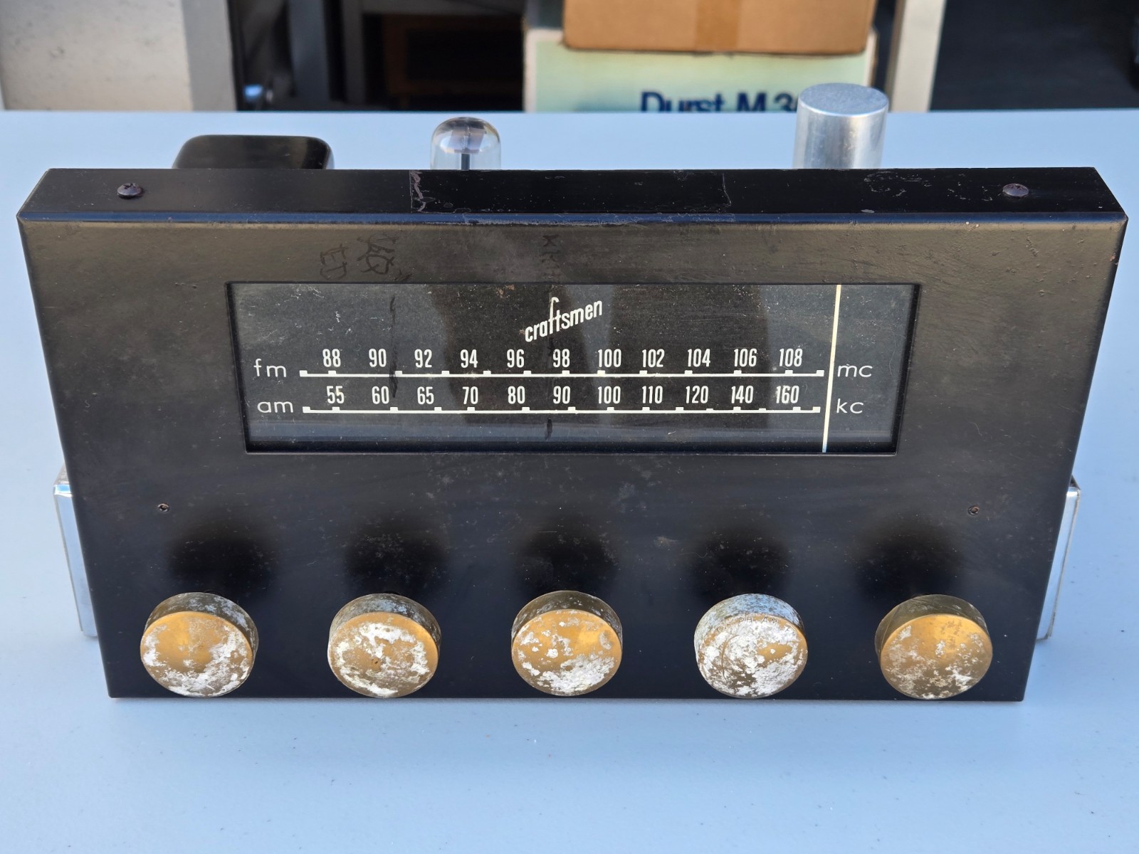 Craftsman RC-10 Vintage AM/FM Tuner Vacuum Tube Radio - AS-IS for Parts / Repair