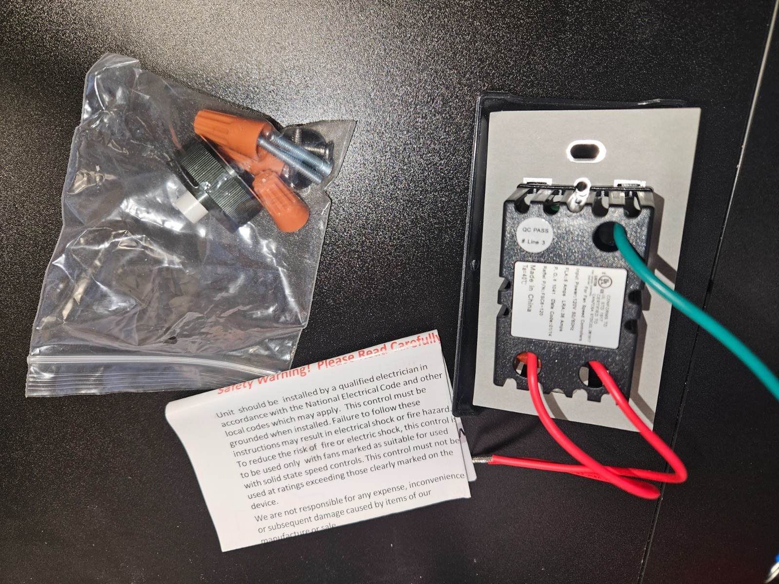 Raffel Solid State Speed Control Fsc6-120 Brand New Fan Speed Control