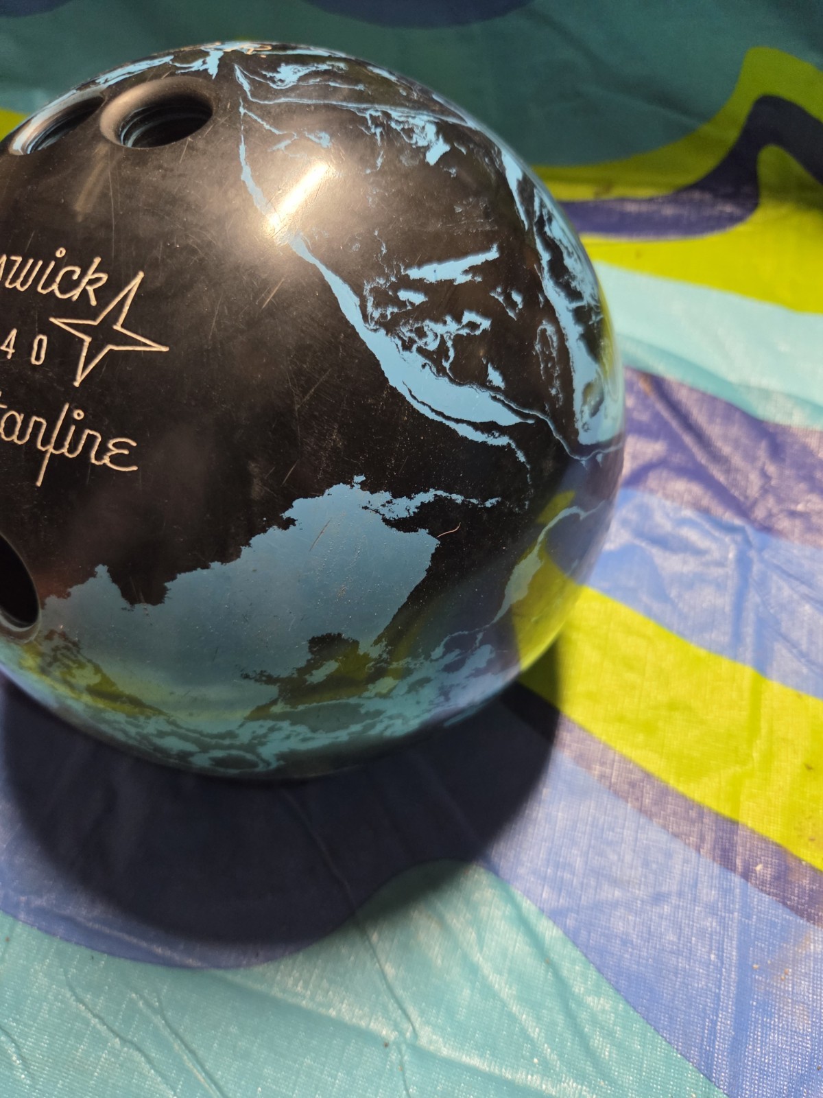 Brunswick Starfire K.d.r. 15lb Bowling Ball. See Pics