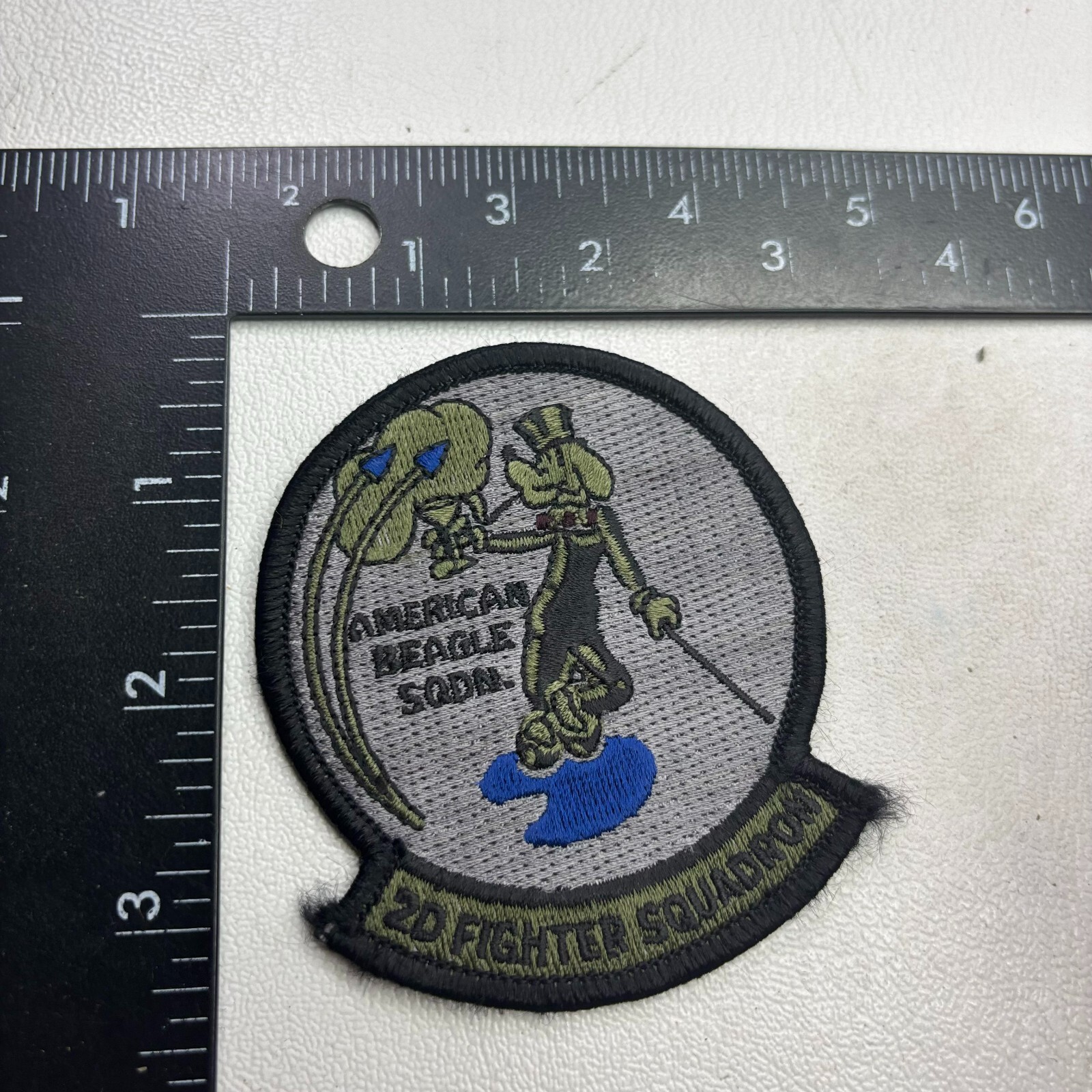USAF United States Air Force 2ND FIGHTER SQUADRON Patch American Beagle Sqdn55MC