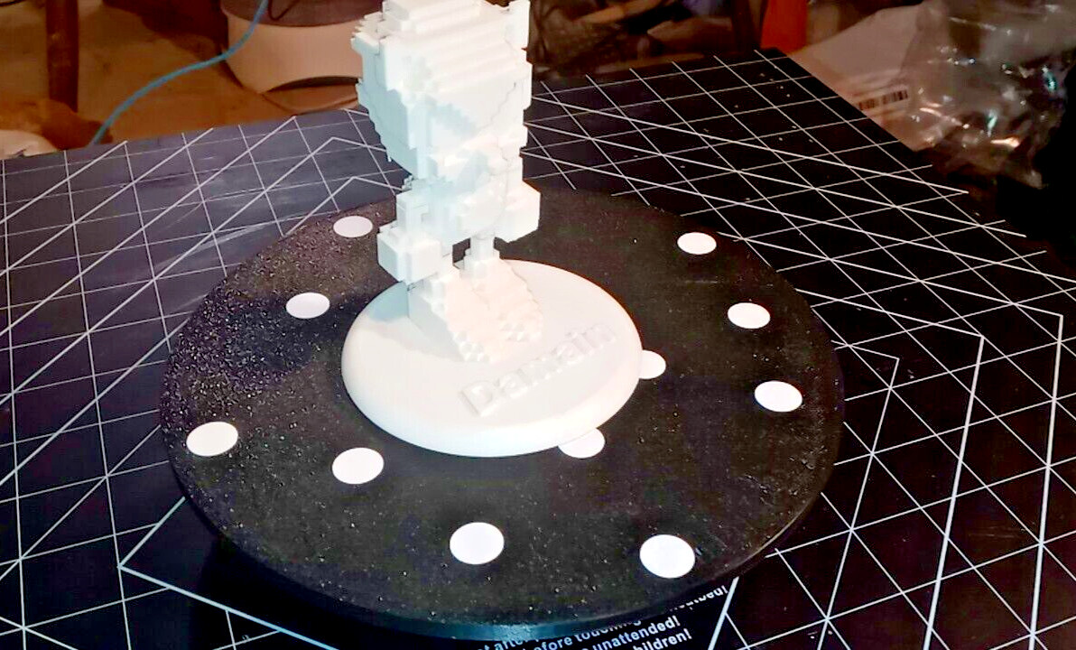 Portable-Turntable for Revopoint RANGE 3D Scanner 8in.