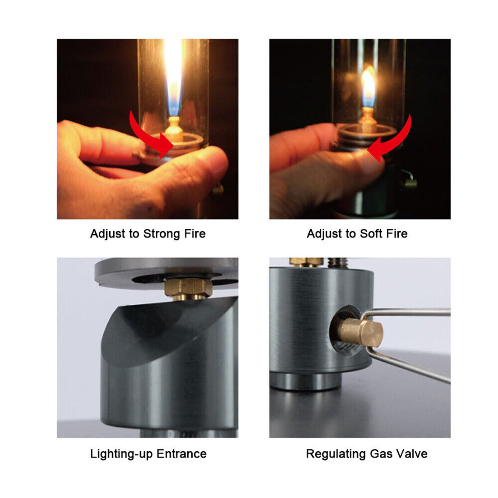 Camping Butane Gas Lantern Lamp Light Conversion Head O8C0