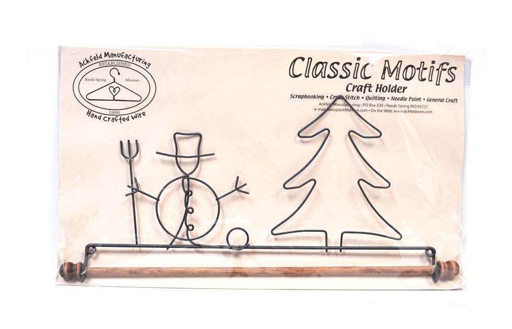 Classic Motifs Snowman 12 Inch Fabric Holder