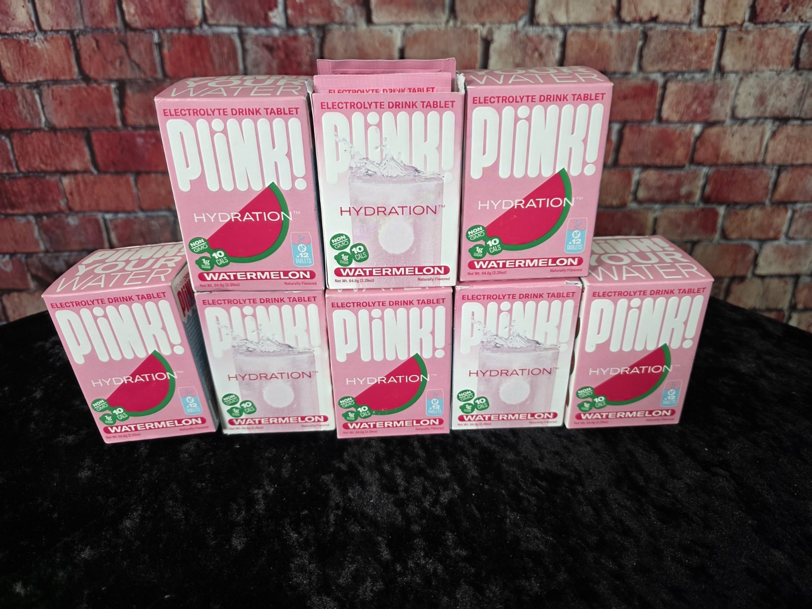 8 Boxes Plink Hydration Watermelon Packets 12/ Box 96 Servings Instant Hydrate