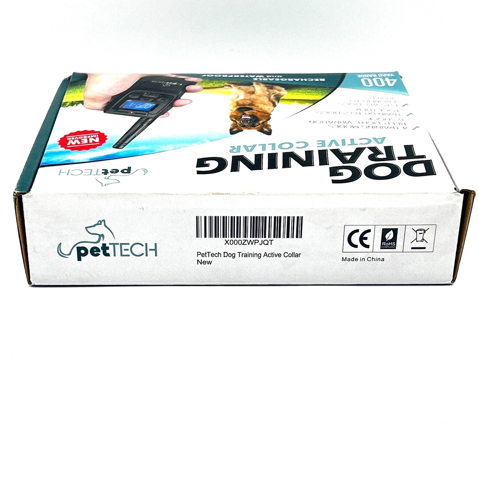 PetTech Dog Training Active Collar Remote Trainer PT-0Z1 Black 400 Yard Range
