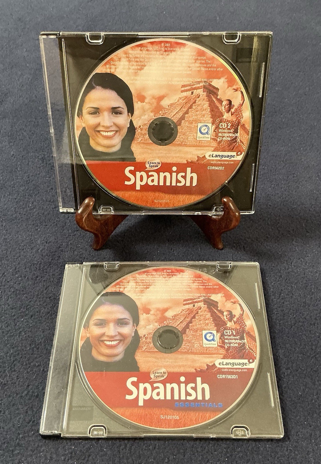 Learn to Speak Spanish Essentials 2 CD-ROM Set eLanguage 2005 Windows PC