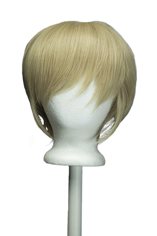 11'' Short Straight Men's Cut with Long Bangs Amber Blond Ken Wig Cosplay NEW