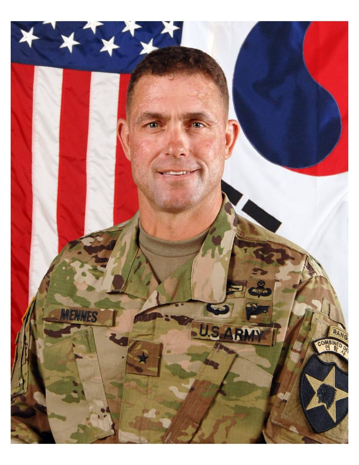 United States Army General Brian J. Mennes 8x10 Portrait Photo On 8.5" x 11"