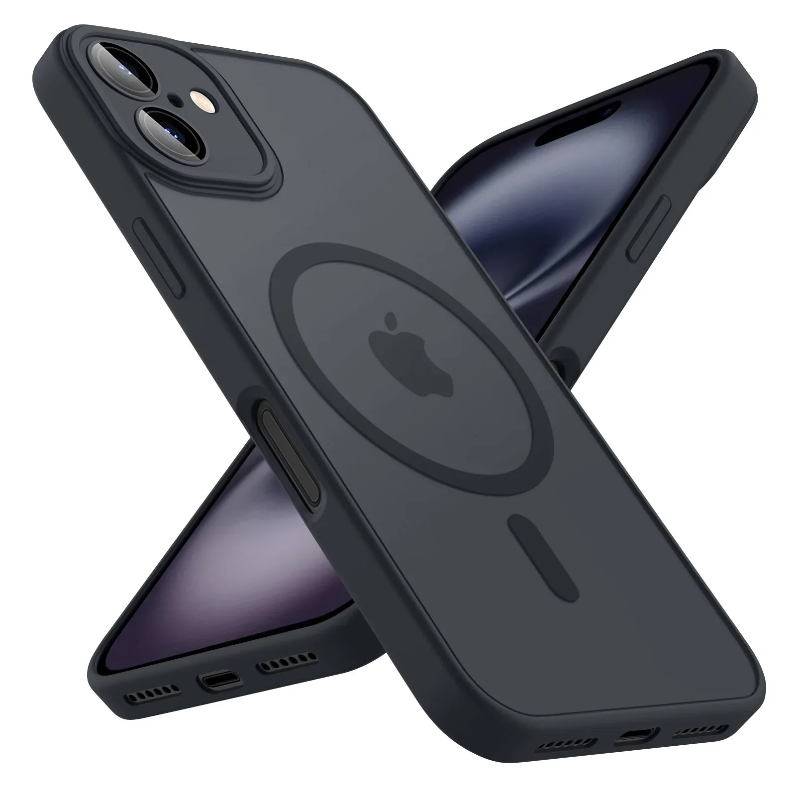 Luxury Magnetic Matte Translucent Armor Shockproof Case For iPhone 11 12 13 14