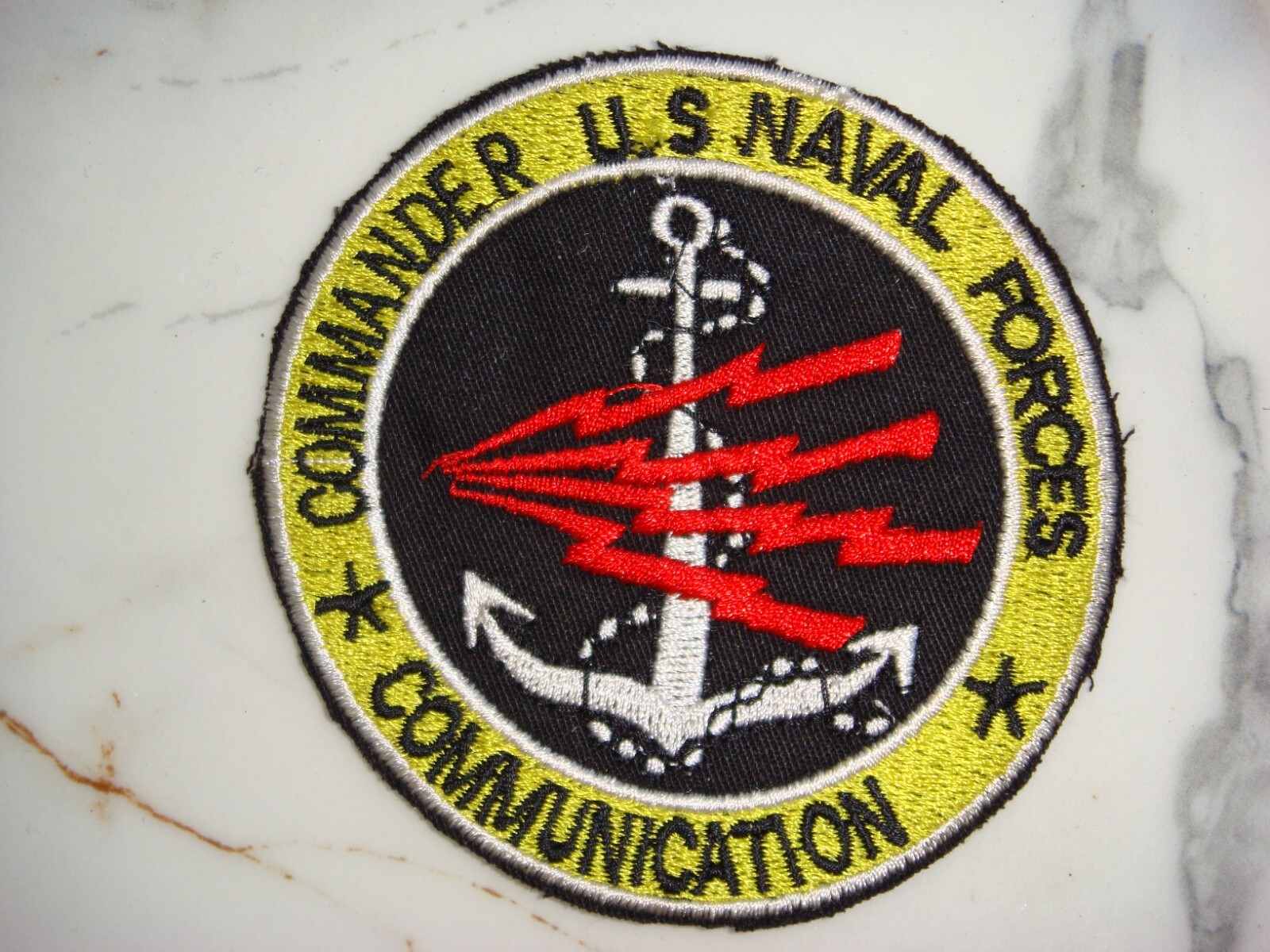 US NAVAL COMMANDER & COMMUNICATION FORCES, VIETNAM WAR PATCH