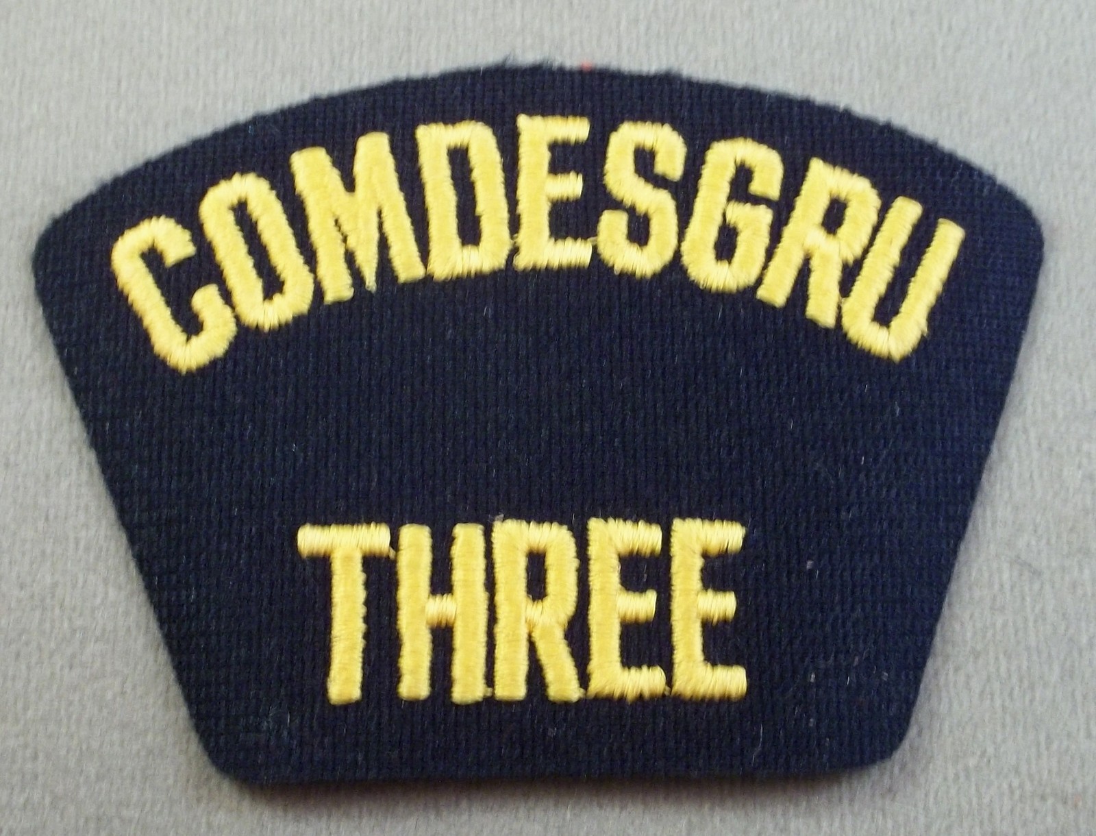 US Navy COMDESGRU 3 - Command Destroyer Group Three Cap Patch