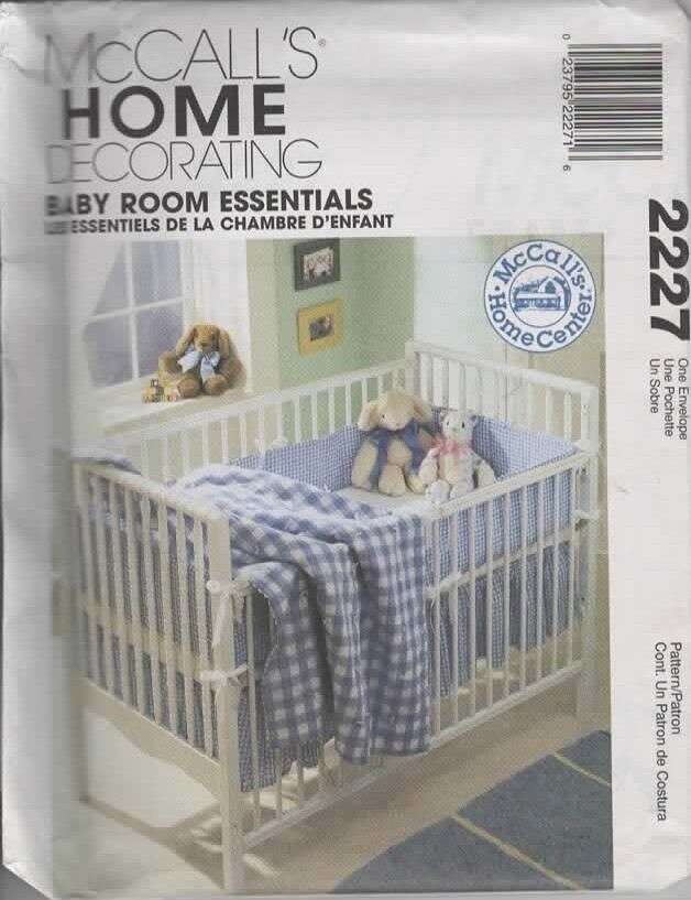 OOP!VTG!2227 MCCALL'S CUTE BABY ROOM ESSENTIALS