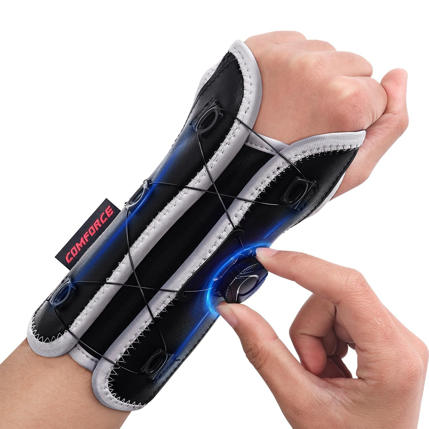 Wrist Brace for Carpal Tunnel, Adjustable Knob Wrist Support Stabilizer Hand ...