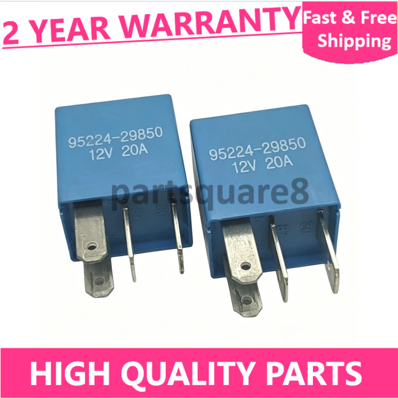 New 2 Pcs 95224-29850 9522429850 RelayCC 12V 20A For Hyundai KIA