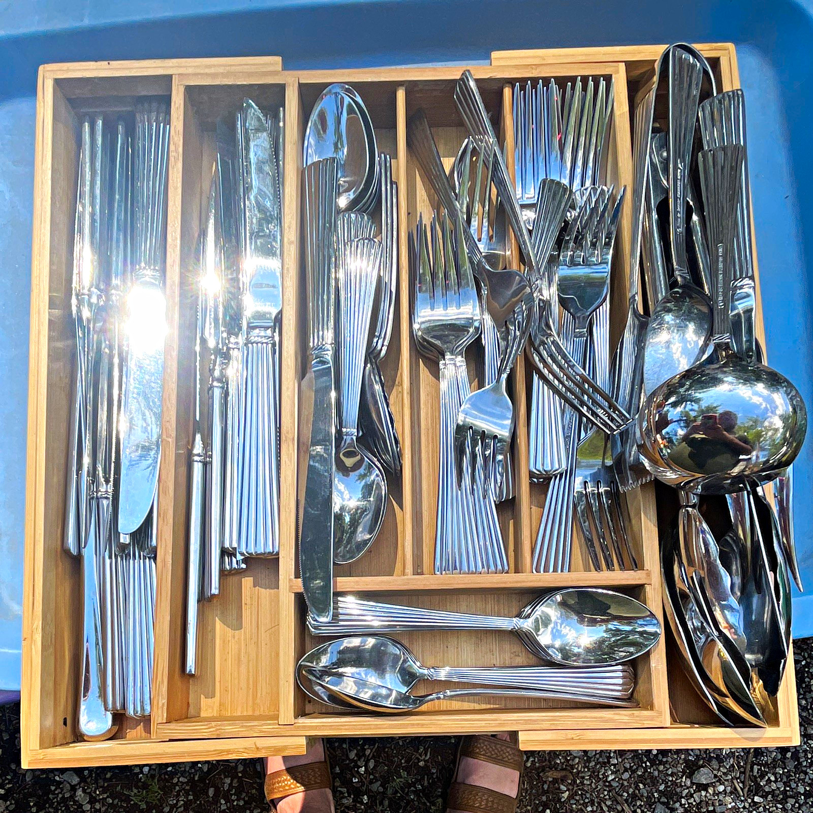 Reed & Barton 89pc Stainless Steel Flatware Set Service for 12 TRAY NOT INCLUDE