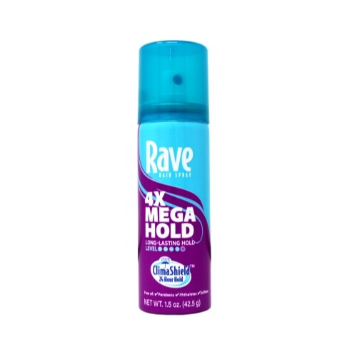 3 Pack Rave 4X Mega Hairspray 1.5 Ounce