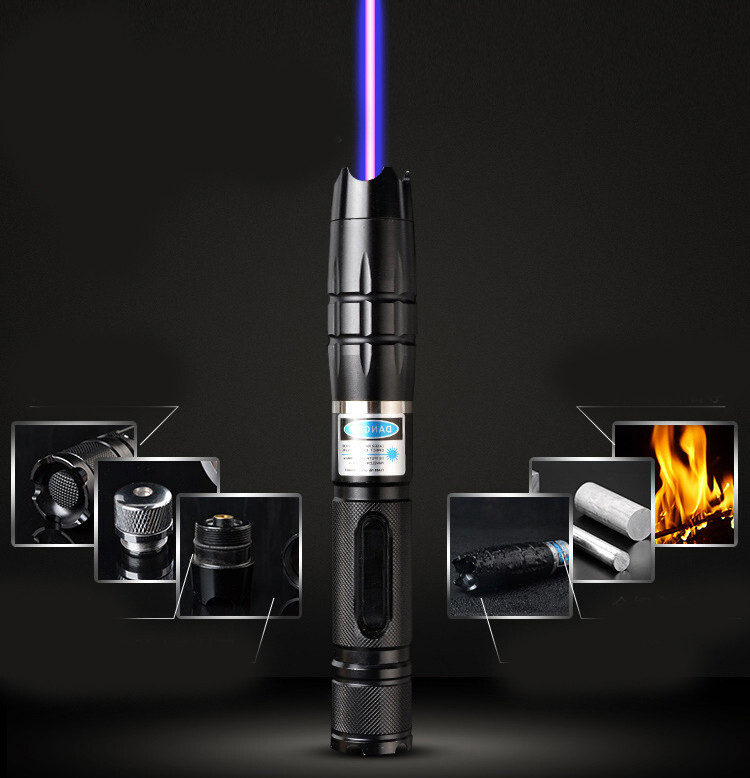 1mw Adjustable Focus 450nm Blue Laser pointer Pen Visible Beam Light Laser