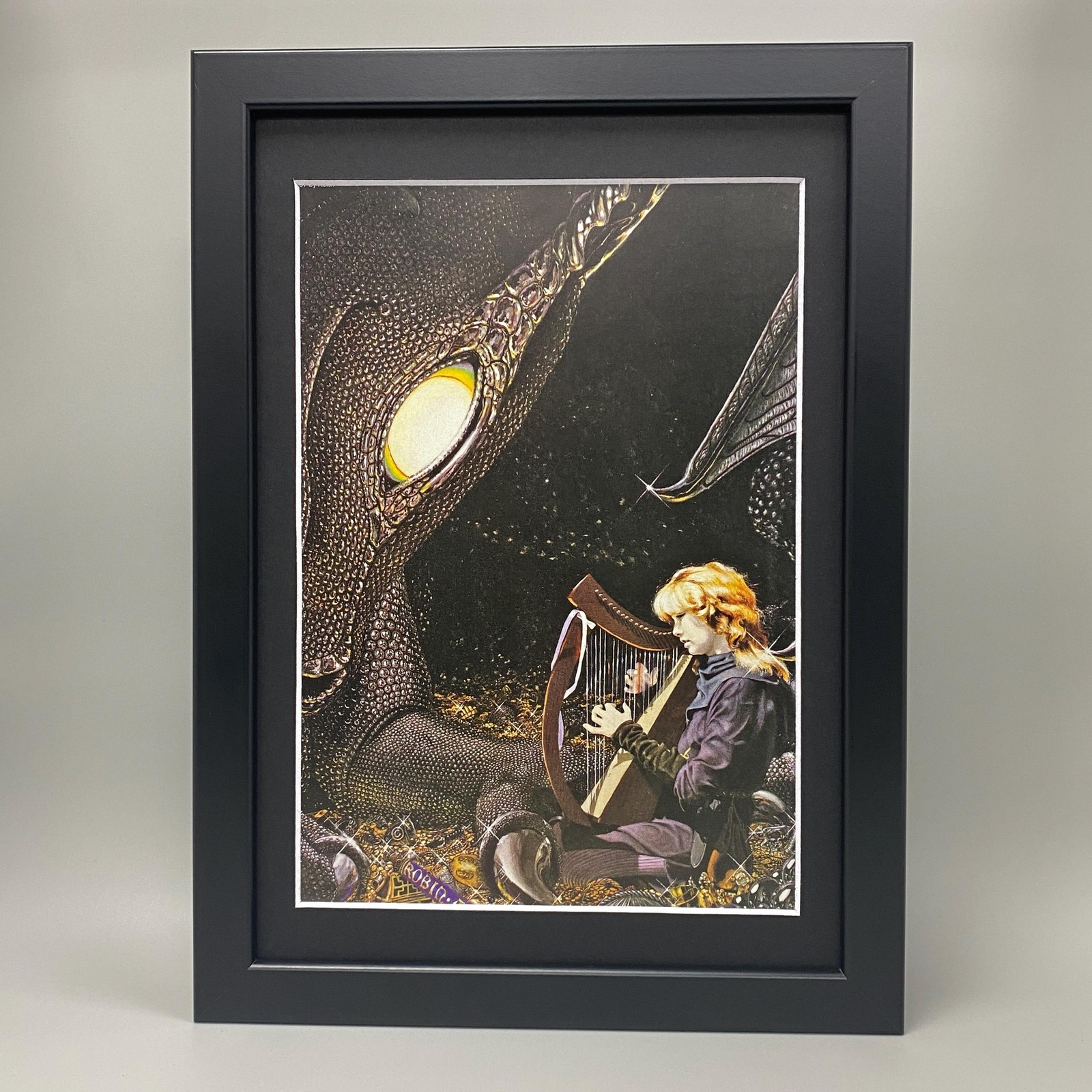 TIME OF THE DRAGON FRAMED ART. DUNGEONS & DRAGONS, DRAGONLANCE, D&D, MUSIC