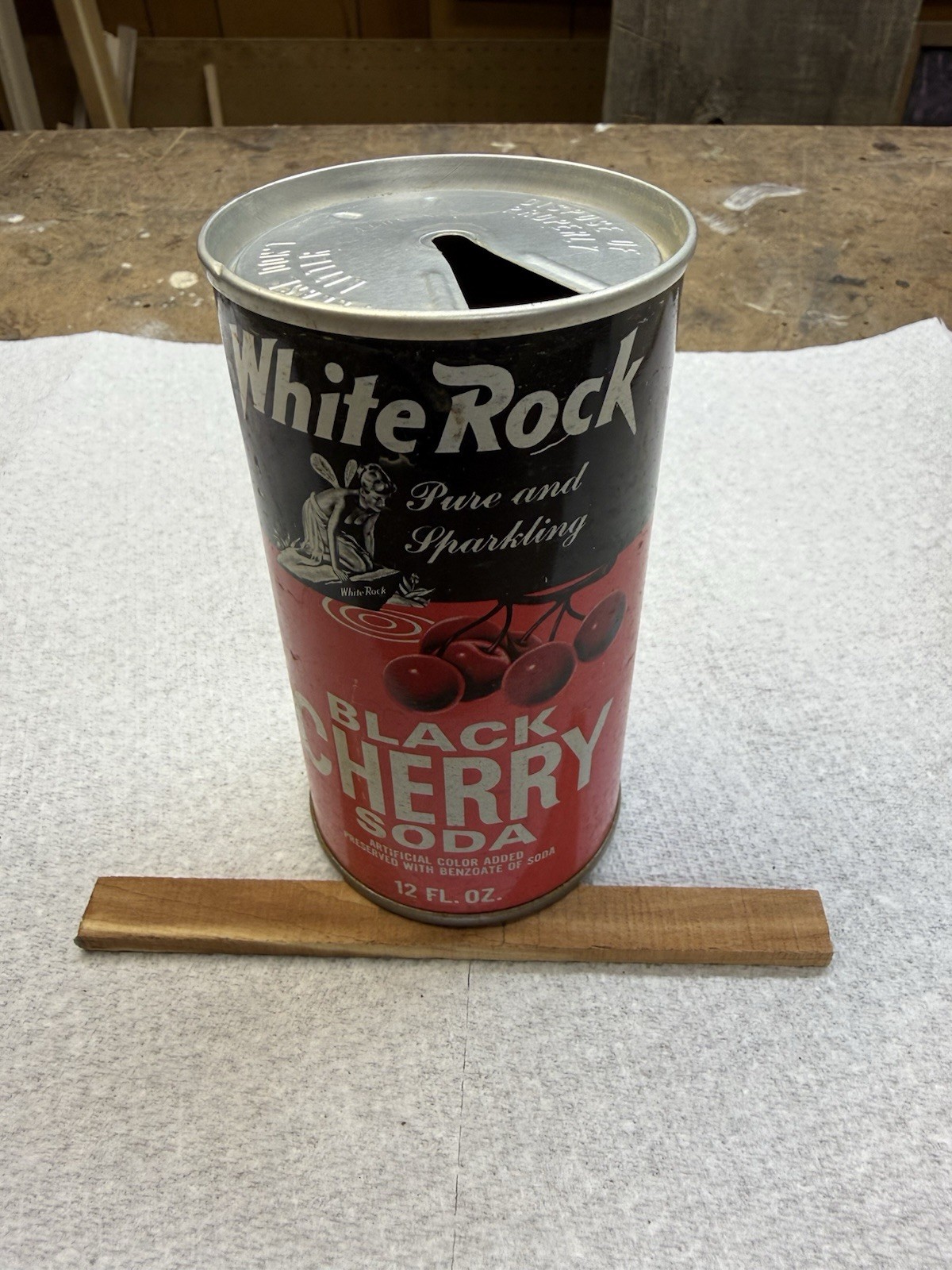 Vintage WHITE ROCK BLACK CHERRY 🍒 SODA 🥤 Can