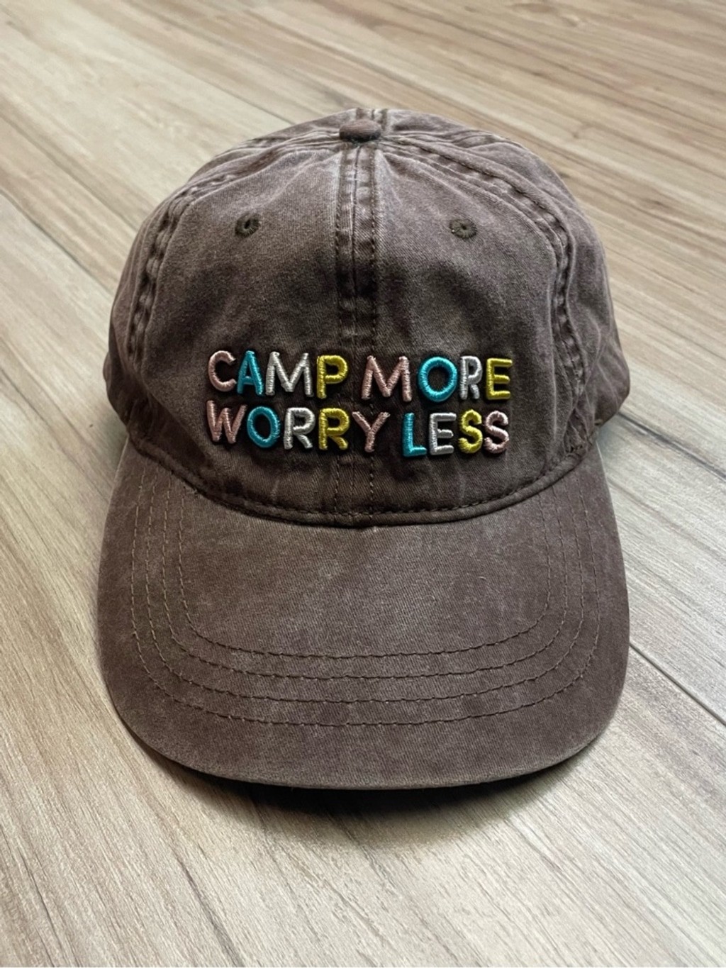 Camp More Worry Less Hat ~ New
