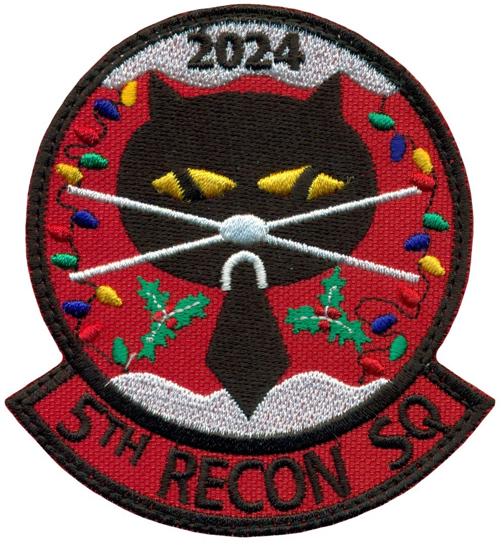 USAF 5th RECONNAISSANCE SQUADRON – CHRISTMAS 2024 PATCH