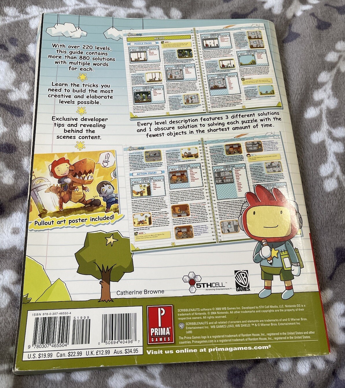 Scribblenauts Prima Official Strategy Guide Nintendo DS NO POSTER
