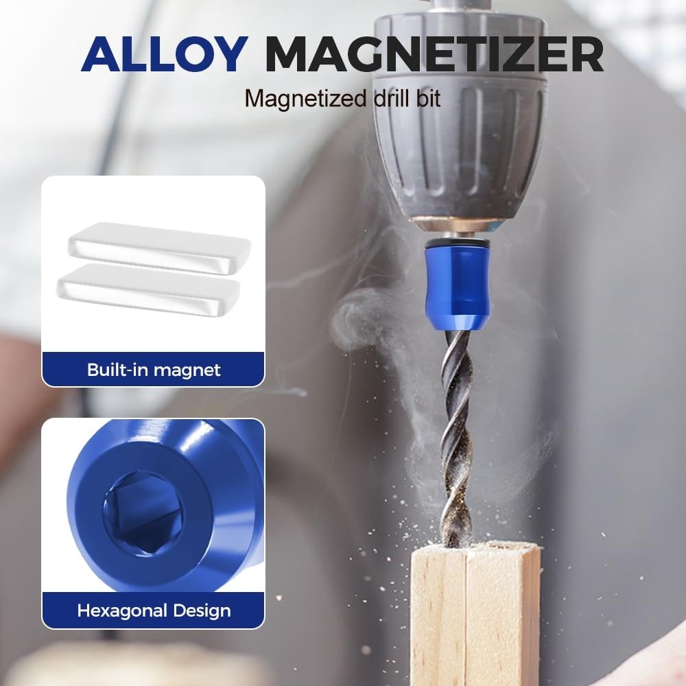 5PCS Magnetic Screw Holder Rings for Hex Screwdriver Bits & Drills