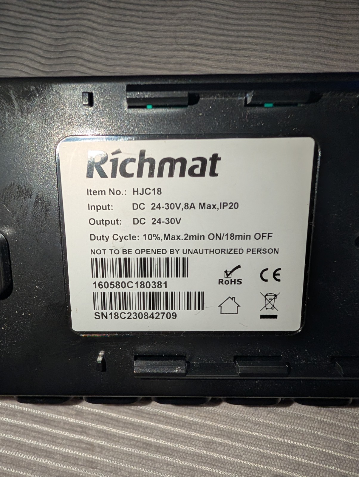 Richmat HJC18 Adjustable Bed Control Box Recliner Motor Actuator Unit Open Box