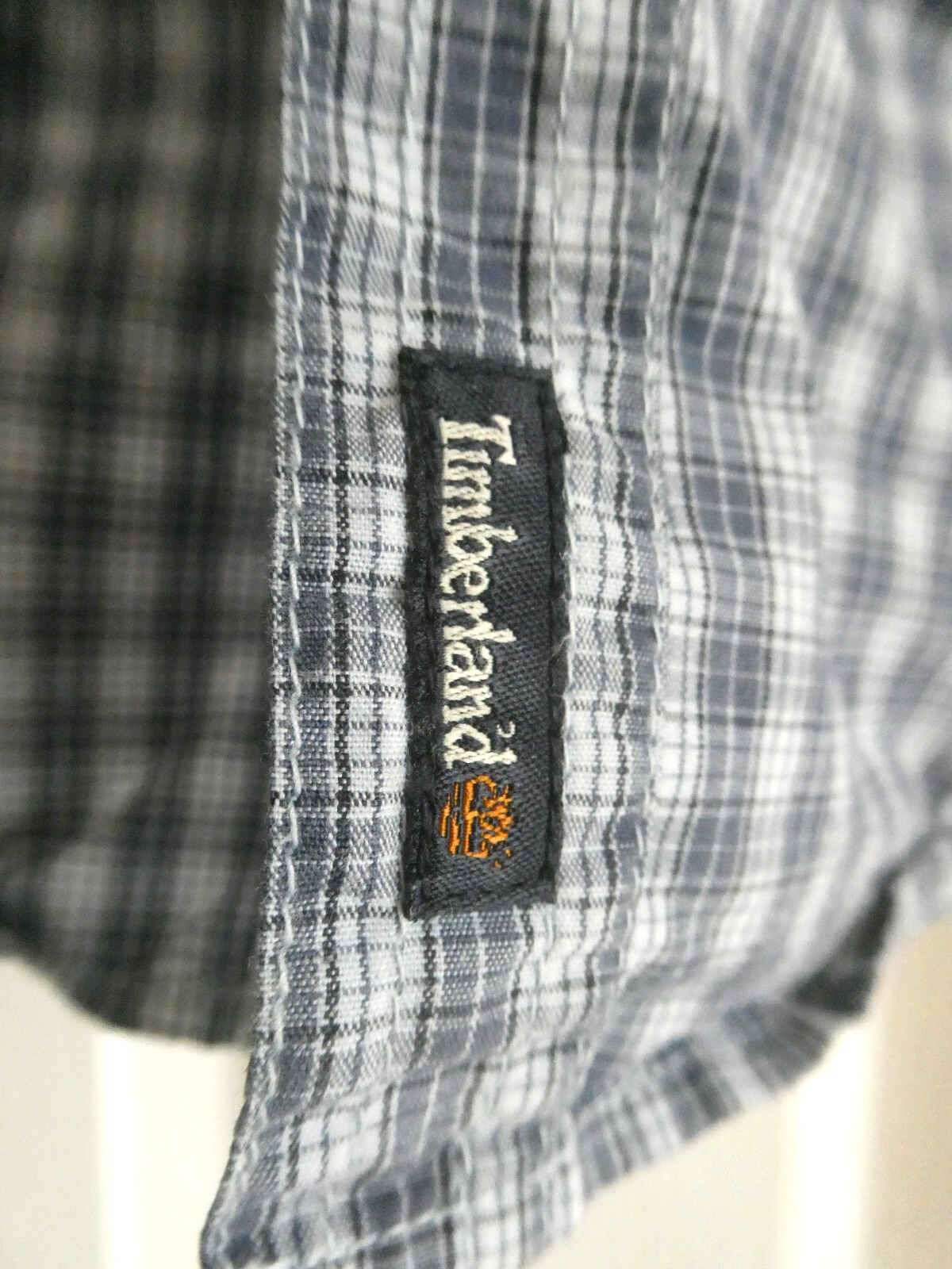 preowned boys timberland shirt blue check 3 months great shirt