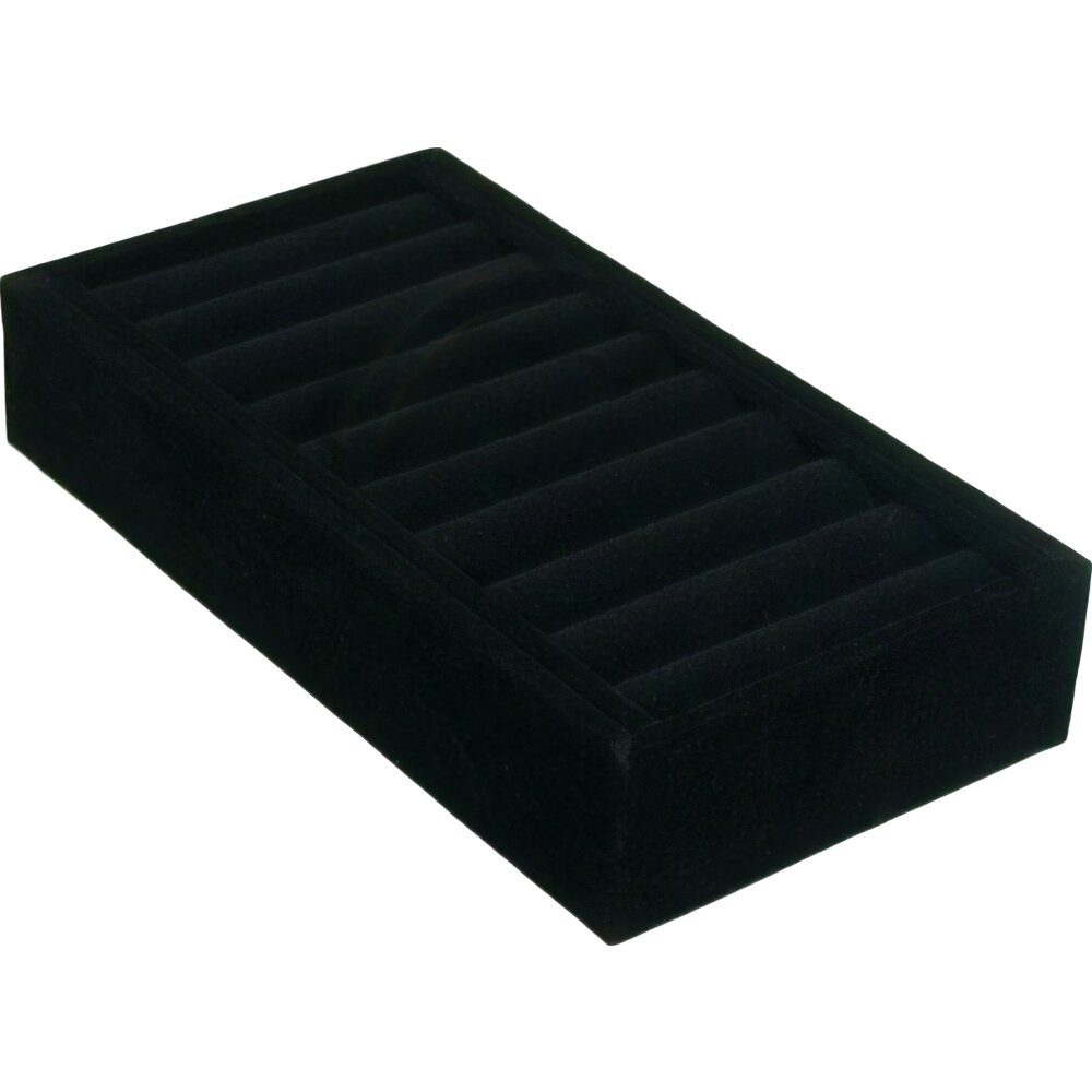Black Velvet Bangle Bracelet Watch Insert Jewelry Display Tray 7 1/2" x 4 1/8"