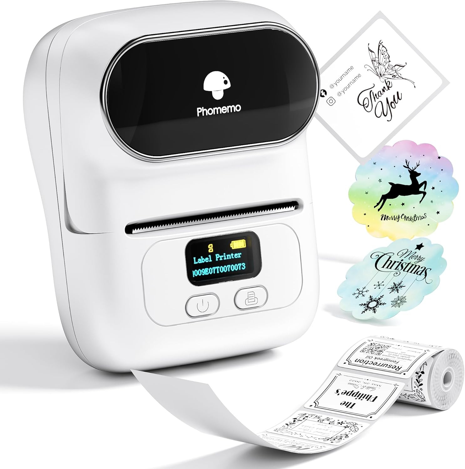 Phomemo M110 Label Makers - Barcode Thermal Bluetooth Label Printer