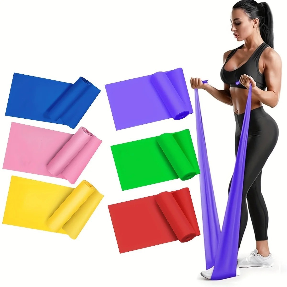 1/3pcs Resistance Bands for Men and Women - Elastic Exercise Straps with Stretch